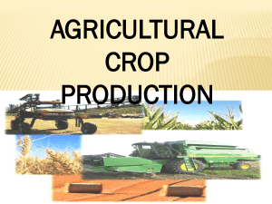 Farm Tools & Implements: Agricultural Crop Production