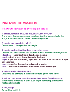 Innovus Floorplan & Placement Commands