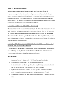 Validity of Wills by Paralyzed Persons: Legal Guide