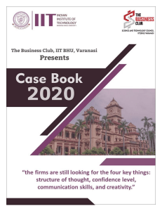 IIT(BHU) Casebook: Ace Case Interviews