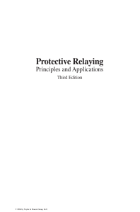 Protective Relaying: Principles & Applications, 3rd Edition