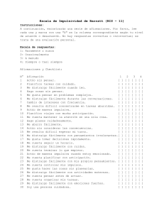 Cuestionario Escala de Impulsividad de Barratt (BIS-11)