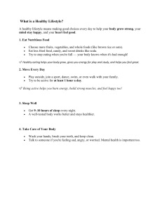 Healthy Lifestyle Guide: Tips for Kids & Teens