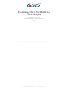 Planejamento e Controle da Manuten&ccedil;&atilde;o: Indicadores de Desempenho
