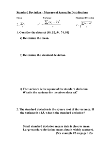Standard Deviation: Practice Problems & Formulas