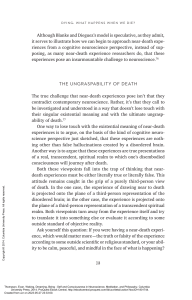 Near-Death Experiences: Neuroscience, Philosophy, and Death's Ungraspability