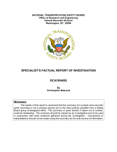 NTSB CVR Report: United 1175 Engine Failure Analysis