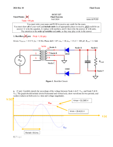 ECET 227 Final Exam: Electronics Circuits & Design