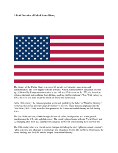 US History Overview: Colonization to Modern Era