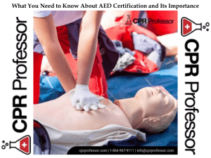 AED Certification: What You Need to Know