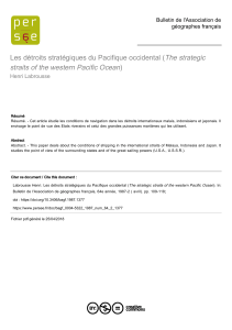 D&eacute;troits strat&eacute;giques du Pacifique occidental