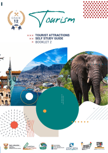 Grade 12 Tourism Self-Study Guide: Tourist Attractions (Booklet 2)