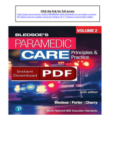 Paramedic Care Test Bank: Patient Assessment, 5th Ed