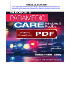 Paramedic Care Test Bank: Volume 5, 6th Edition