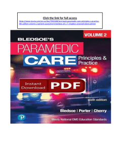Paramedic Care Test Bank: Patient Assessment, 6th Edition