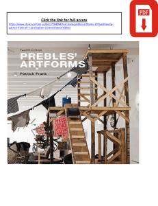 Prebles' Artforms 12th Edition Test Bank by Patrick Frank