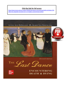 The Last Dance Test Bank: Death & Dying, 11th Ed.