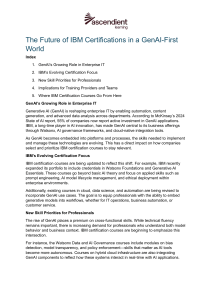 IBM Certifications in a GenAI World: Future Skills & Training