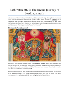 Rath Yatra 2025: Lord Jagannath's Divine Journey