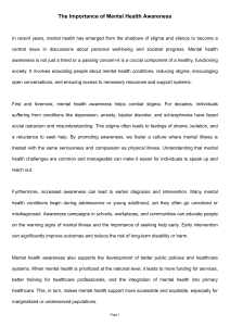 Mental Health Awareness: Importance & Benefits