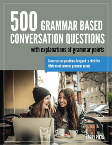 500 Grammar-Based Conversation Questions