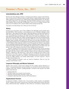 Domino's Pizza Case Study: Strategy & Analysis (2013)
