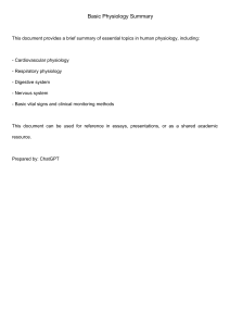 Basic Human Physiology Summary