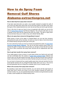 How to do Spray Foam Removal Gulf Shores Alabama-extractionpros.net