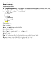 Lean Production: Toyota System & Waste Reduction
