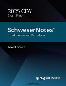 Fixed Income & Derivatives: CFA Level I Coursebook