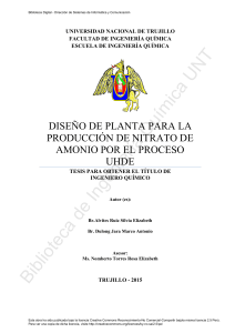 Tesis Dise&ntilde;o Planta Nitrato Amonio: Proceso UHDE