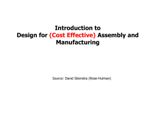 Design for Manufacturing & Assembly (DFMA): Cost-Effective Engineering