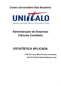 Apostila de Estat&iacute;stica Aplicada