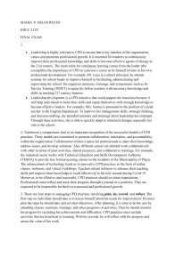 Leadership & CPD Exam: EDUC 211N Final