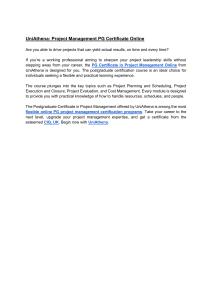 UniAthena Project Management PG Certificate Online