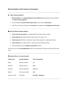 Bioaccumulation: Impacts on Ecosystems & Human Health