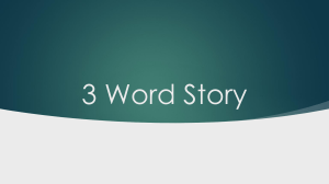 3 Word Story: Collaborative Writing Activity