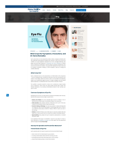 Eye Flu: Symptoms, Precautions & Home Remedies | Clairevision Eye