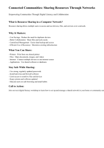 Resource Sharing in Computer Networks: Digital Literacy Guide
