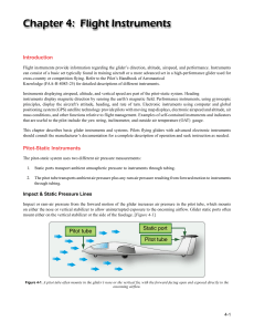 Glider Flight Instruments: Pitot-Static System & Airspeed