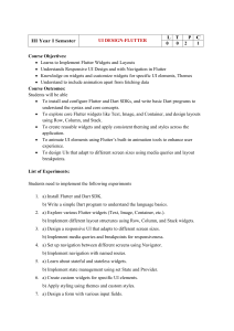 UI Design with Flutter Course Syllabus