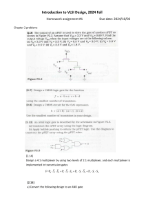 VLSI Design Homework: Multiplexers & Logic Gates