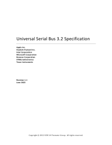 USB 3.2 Specification: Technical Details & Compliance