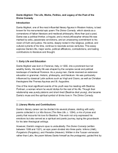 Dante Alighieri: Life, Works, and Legacy