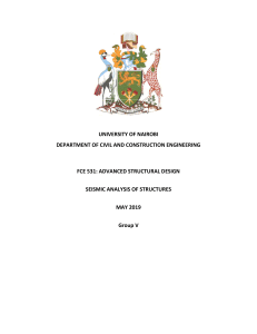 Seismic Analysis of Structures: Kenya Earthquake Code