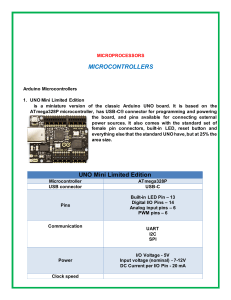 Arduino Microcontrollers: Specs & Features Overview