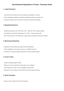 France Gas Emission Regulations: A Summary Guide