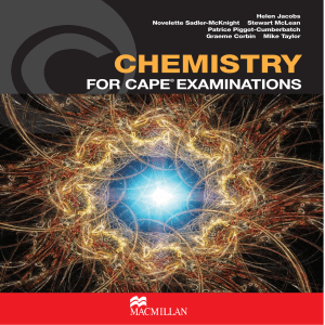 Chemistry For CAPE Examinations Textbook | Atomic Structure & Bonding