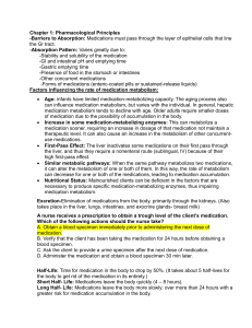 Pharmacology Principles: Medication Administration & Adverse Effects