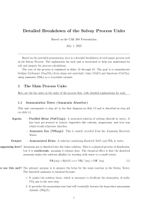 Solvay Process Units: Detailed Breakdown for Chemical Engineering